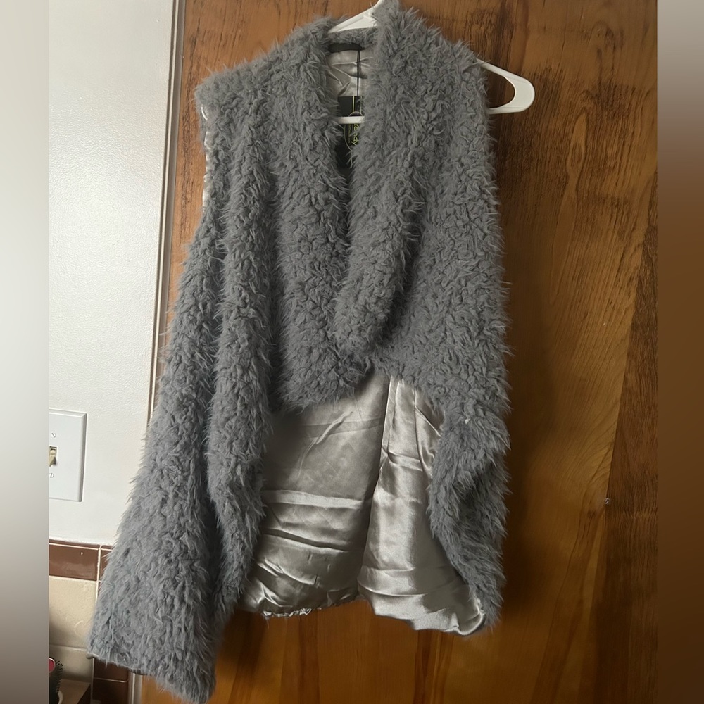 Faux fur vest